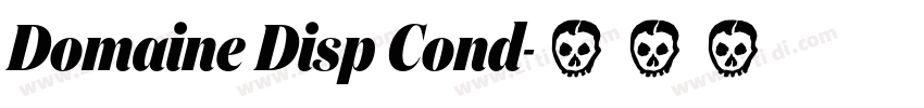 Domaine Disp Cond字体转换